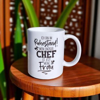 Keramiktasse Ruhestand Rente personalisiert Kaffeebecher Teetasse Kaffeetasse - Artikel Nr. 1100001